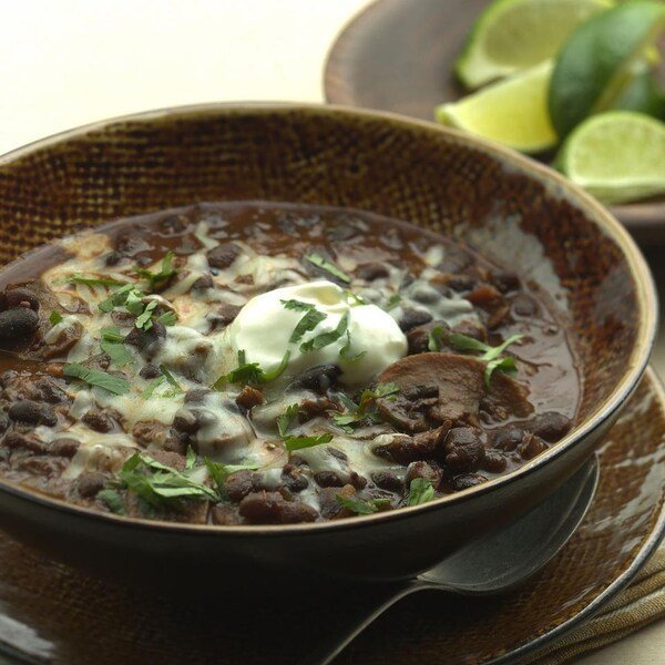 slow-cooker-black-bean-mushroom-chili.jpg Slow-Cooker Black Bean-Mushroom Chili